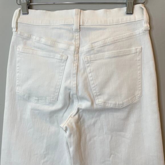 J.Crew 1996 Updated Denim Trouser Pant Wide Leg Dressy Date Trip CH679 White 24 - Picture 9 of 16